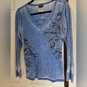 Harley Davidson embellished shirt